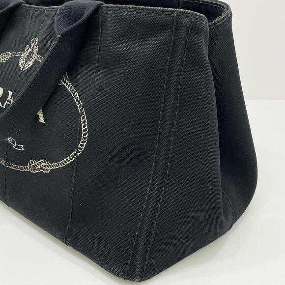 Prada Canapa Tote Bag Black - Picture 11 of 12